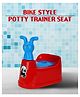 KORBOX Toilet Trainer Baby Potty Seat Caterpillar With Removable Bowl & Closing Lid Potty Seat- Blue & Red