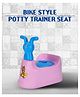 KORBOX Toilet Trainer Baby Potty Seat Caterpillar With Removable Bowl & Closing Lid Potty Seat- Blue & Pink