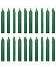 True Decor  Green Candles with Burn Time 4 Hrs- Pack of 20
