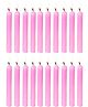 True Decor Pink Candles with Burn Time 4 Hrs- Pack of 20