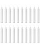 True Decor White Candles with Burn Time 4 Hrs- Pack of 20