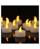 True Decor Acrylic Flameless & Smokeless LED Candles in Yellow- Pack Of 12