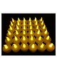 True Decor Acrylic Flameless & Smokeless LED Candles in Yellow- Pack Of 36