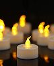 True Decor Acrylic Flameless & Smokeless LED Candles in Yellow- Pack Of 48