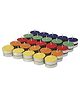 True Decor 1.5-2 Hours Burning Multicolor Paraffin Wax Unscented Tealight Candle- Set of 50