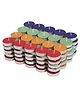 True Decor 1.5-2 Hours Burning Multicolor Paraffin Wax Unscented Tealight Candle- Set of 100