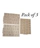 Fingo Brain Combo Pack Set of 3 Boards Wooden Capital Board, Small Alphabet Tracing Board and Number tracing Board with Dummy pencil in Leaser Cut - Brown