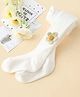 SYGA Tights For Girls Soft Cotton Infant Leggings Toddler Flower Stockings Pants, Suitable For All Seasons White-(2-4 years) M
