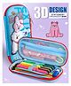 Fiddlerz Pencil Case Pen Pouch Holder Bag Stationery Box Large Storage Pencil Pouch for Girls School Supplies Stationary Organizer - Pack of 1
