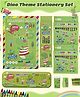 Fiddlerz Stationery Set for Kids Ideal for Birthday Gifts for Kids (Pencil Box + Sharpner + Eraser + Crayons + Pencils + Drawing Book) - Green