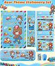 Fiddlerz Stationery Set for Kids Ideal for Birthday Gifts for Kids (Pencil Box + Sharpner + Eraser + Crayons + Pencils + Drawing Book) - Blue