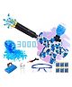 Fiddlerz Electric Gel Balls Blaster Gun Toy For Kids Foam Blaster Toy with 3000 Gel Soft Splatter Balls, Ammo, Goggles, Scope Toy Gun for Outdoor Game For Boys Girls  - Blue