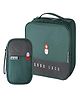 House of Quirk Portable First Aid Empty Kit Pouch Emergency Survival Bag Medicine Bag for Home Office Travel Camping Green
