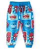 Babyhug Marvel Cotton Looper Knit Full Length Lounge Pant with Spiderman Print - Blue