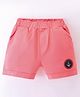 OLLYPOP Cotton Woven Shorts With Anchor Print - Pink
