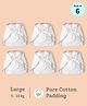 SuperBottoms First Love DryFeel Langot for Newborn Baby | 100% Cotton Padding | White | Pack of 6 | 5-10kgs