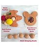 Taruh Kids Wooden baby Teether Rattle Combo Aeroplane & Mickey