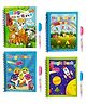Muren Drawing Magic Water Coloring Reusable Book Pack of 4 (Random Design)