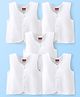 Babyhug 100% Cotton Woven Sleeveless Jhabla With Solid Colour Pack Of 5 - White