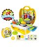 Sanjary Kitchen Cooking Set Toy With Briefcase for Kids -Color May Vary