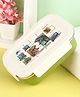 Servewell Bite Single Wall Lunch Box & Container Jurassic World Print - Green