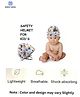 BOXOT IMPEX Adjustable Cushioned Baby Safety Helmet (color may vary) H -2