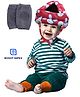 BOXOT IMPEX Adjustable Cushioned Baby Safety Helmet with knee pad (color may vary)