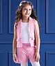 Mark & Mia Sleeveless Above Knee Length Solid Color Party Suit - Pink