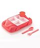 BitFeex Plastic Car Dish set Lunch Dinner Set Creative car Shape-Pink