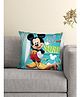 Athom Trendz Disney Mickey Mouse Cushion With Cover DIS-10-3-D14-FL-M - Aqua Multicolor