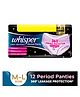 Whisper Super Absorbent Period Panty, 12 M-L Pants, 360 Degree Leakage Protection for Heavy Flow, Panty like Fit, Full back Coverage, Absorbs Heavy Gushes, Silky Soft, Comfortable Feel