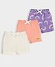 Mi Arcus Cotton Spandex Pack Of 3 Peanuts Featuring  Snoopy Printed & Solid Shorts - Multi Colour