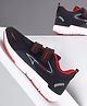 CHamps SHOES Colour Blocked & Mesh Detailed Double Velcro Closure Sport Shoes - Navy Blue & Red