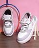 CHamps SHOES Colour Blocked Velcro Closure Shoes - White & Purple