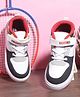 CHamps SHOES Colour Blocked Velcro Closure Shoes - White & Red