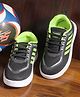 CHamps SHOES Colour Blocked & Mesh Detailed  Shoes - Dark Grey & Parrot Green