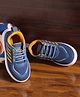 CHamps SHOES Colour Blocked & Mesh Detailed  Shoes - Royal Blue & Mustard Yellow
