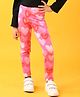 Anthrilo Hearts Printed Leggings - Pink