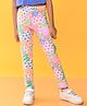Anthrilo Floral Printed Leggings - Pink