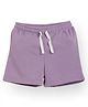 Anthrilo Cotton Solid Shorts - Purple