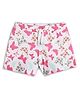 Anthrilo Butterfly Printed  Cotton Shorts - White