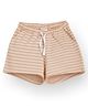 Anthrilo Cotton Striped Shorts - Pink