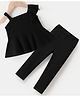 Kookie Kids Sleeveless Solid Color Top & Pant Set - Black