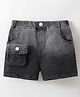 Kookie Kids Denim Washed Shorts - Black