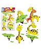 FunBlast Ziraffe Animal Theme Foam Stickers for Kids  Multicolor