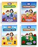 Witty Baby Jumbo A4 Size Colouring Books for Kids Pack of 4 - English