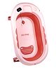 1st Step Folding Bath Tub with Thermometer and Anti-Skid Base for Kids of 0 to 3 Years (Pink)