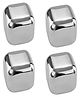 HAZEL Stainless Steel Ice Cubes Multipurpose Reusable Ice Cube, Set of 4