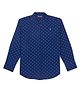 Gini And Jony Full Sleeves Shirt Abstract Print - Dark Blue