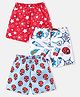 Babyhug Marvel 100% Cotton Knit Boxers with Spiderman Print Pack of 3 -Multicolor